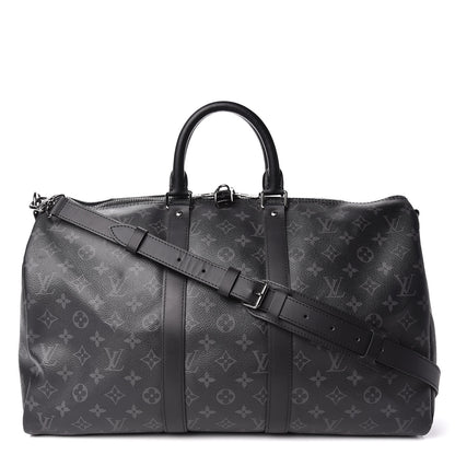 Louis Vuitton Monogram Eclipse Keepall Bandouliere 45 1 of 11