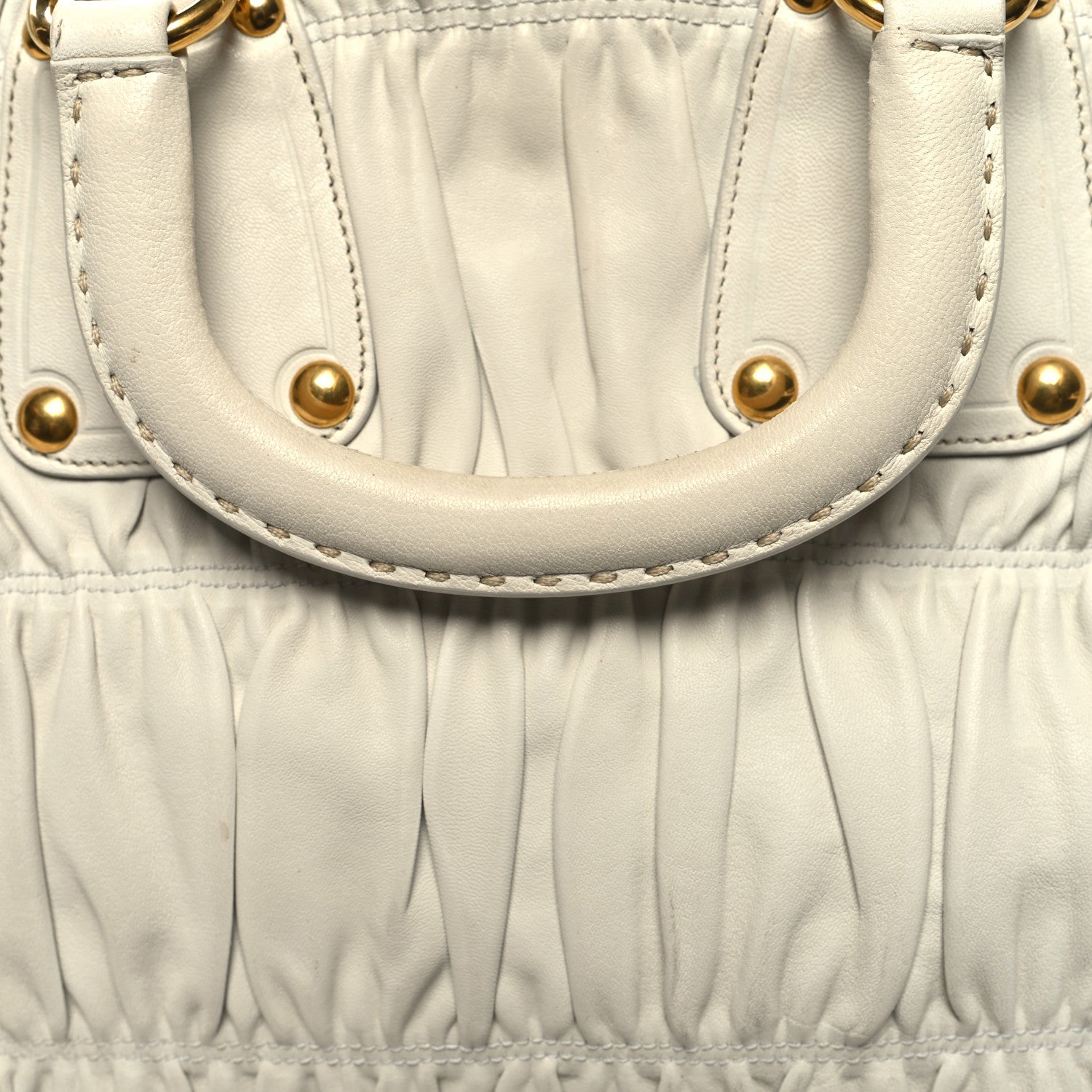 Prada Nappa Gaufre Tote White 12 of 14