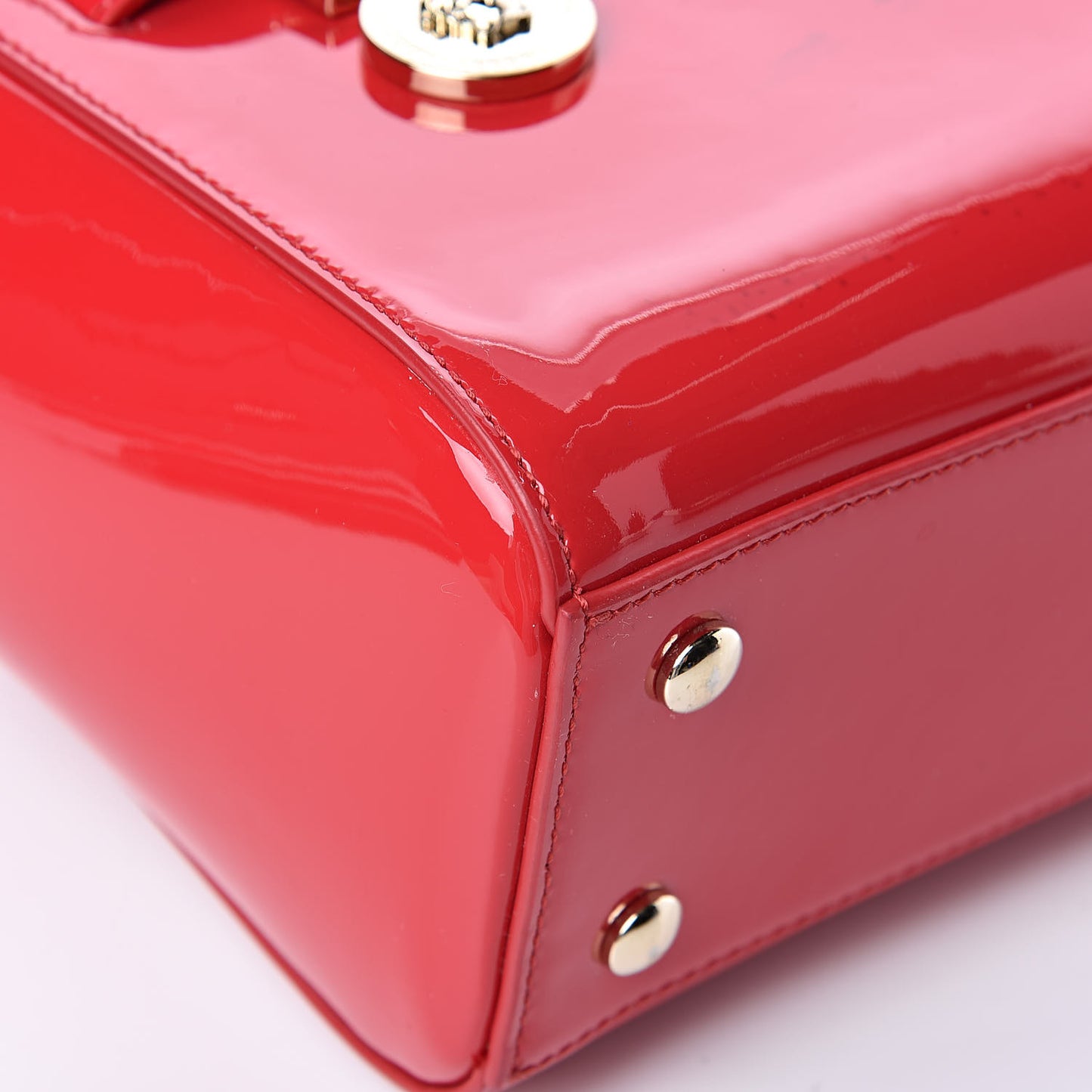 Patent Small Signature Bag Red