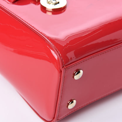 Versace Patent Small Signature Bag Red 9 of 12