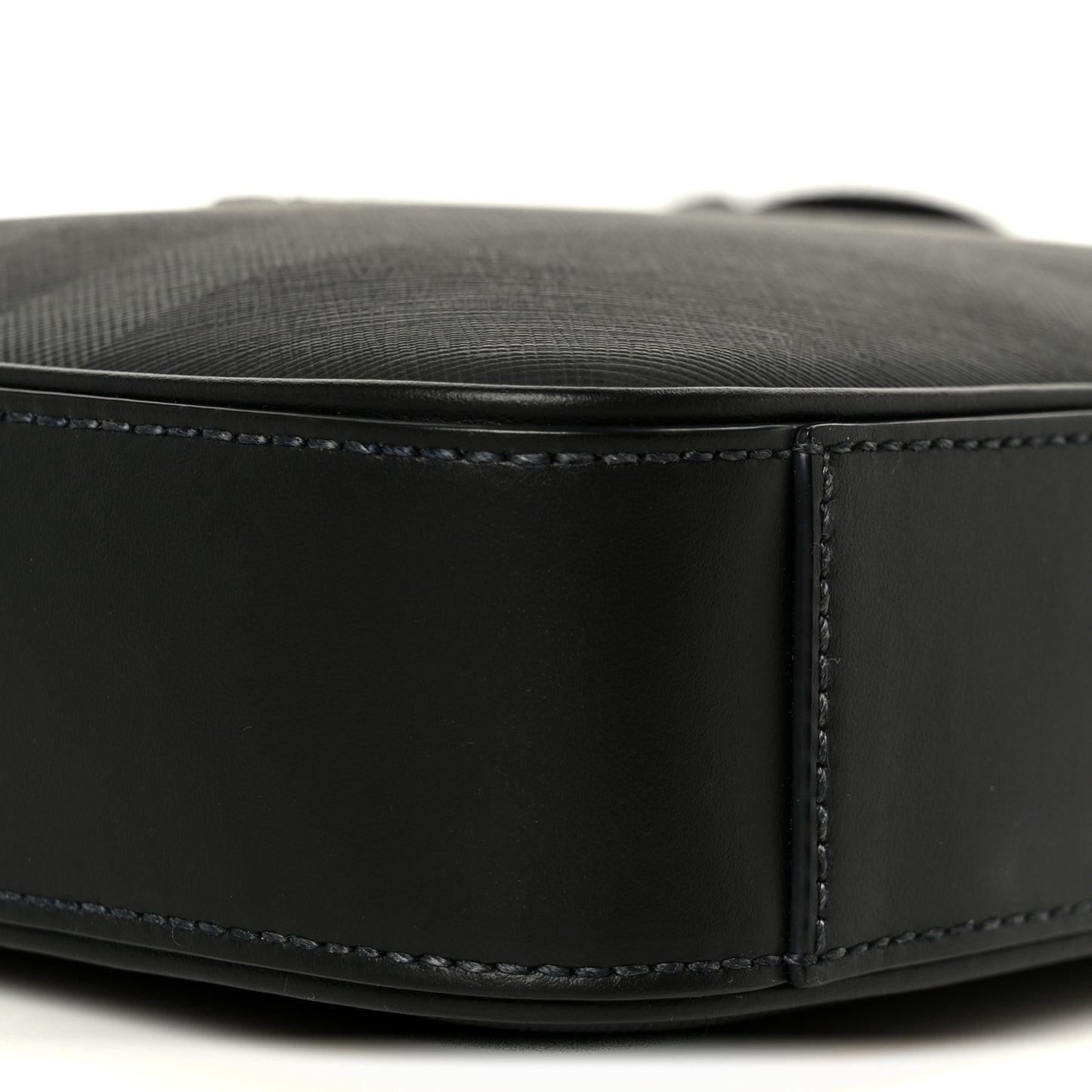 Coated Canvas Calfskin Check Muswell Bag Charcoal