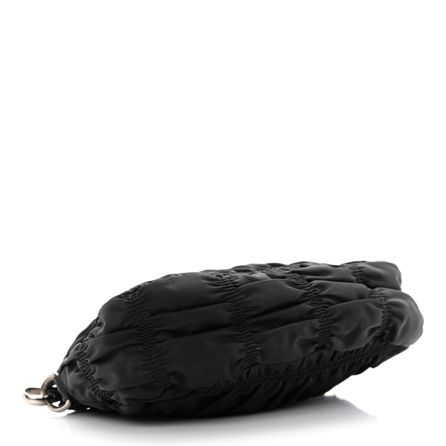Prada Tessuto Nylon Gaufre Pochette Black 4 of 16
