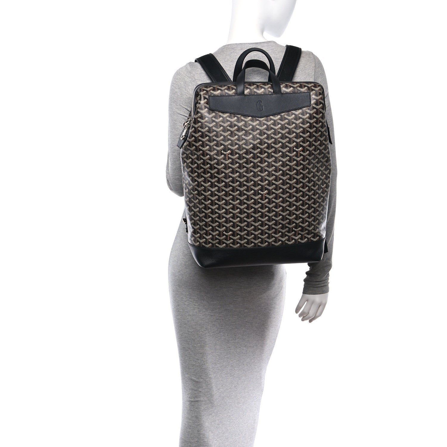 Goyard Goyardine Calfskin Cisalpin Backpack Black 2 of 9