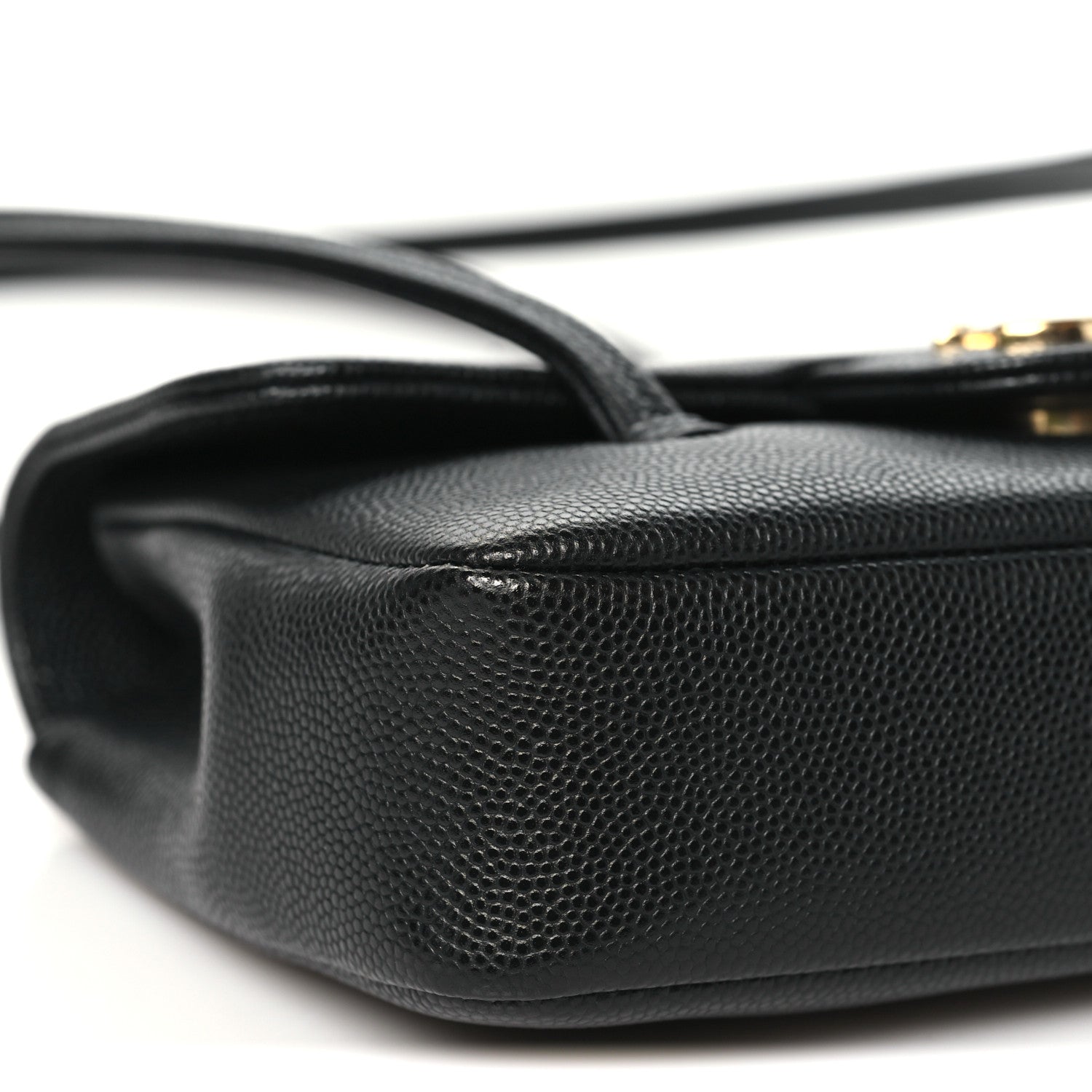 Chanel Shiny Caviar Mini Preppy Coco Shoulder Bag Black 9 of 10