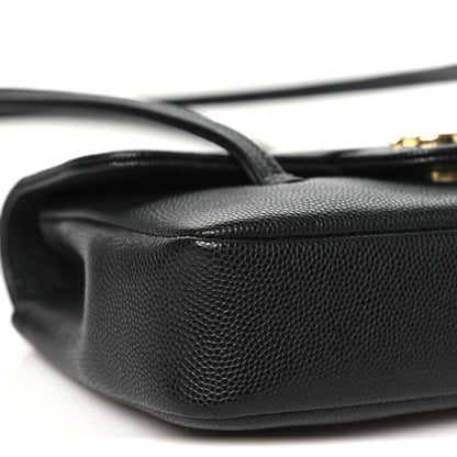Chanel Shiny Caviar Mini Preppy Coco Shoulder Bag Black 9 of 10