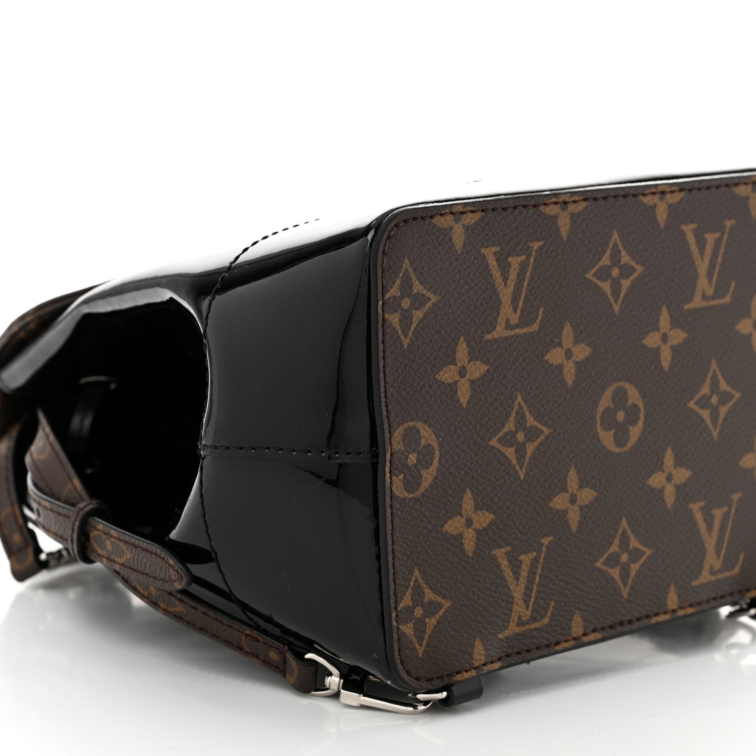 Louis Vuitton Patent Monogram Hot Springs Backpack Black 9 of 10