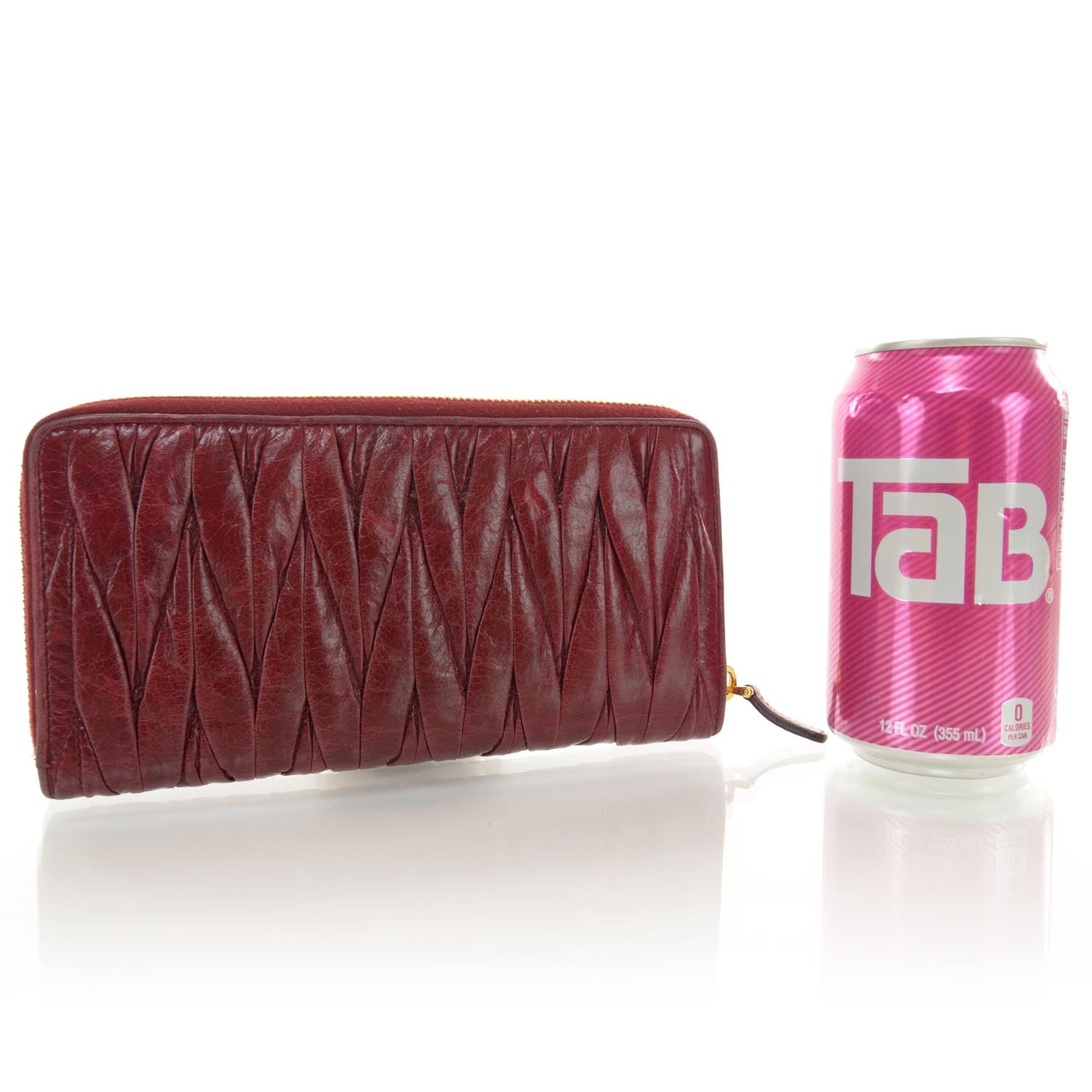Miu Miu Matelasse Wallet Red 2 of 8
