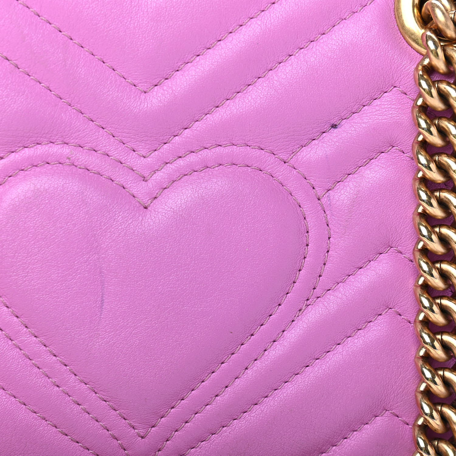 Gucci Calfskin Matelasse Mini GG Marmont Shoulder Bag Candy Mousse 15 of 17