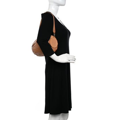 Loewe Lambskin Pleated Bracelet Pouch Shoulder Bag Warm Desert 2 of 10