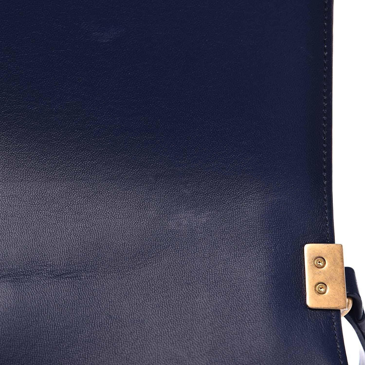 Chanel Lambskin Quilted Medium Boy Flap Dark Blue 12 of 13