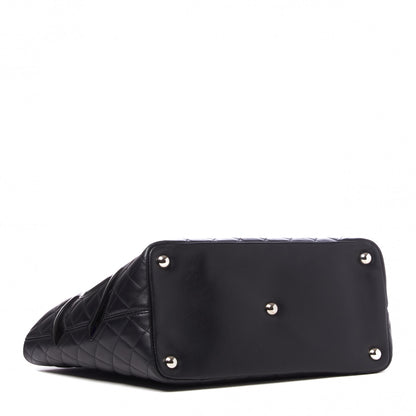 Chanel Calfskin Quilted Large Cambon Tote Black 3 of 9