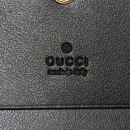 Gucci Calfskin Matelasse GG Marmont Card Case Wallet Black 5 of 6