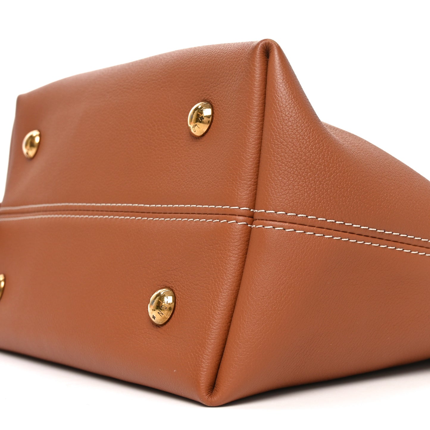 Grained Calfskin Low Key Hobo PM Cognac