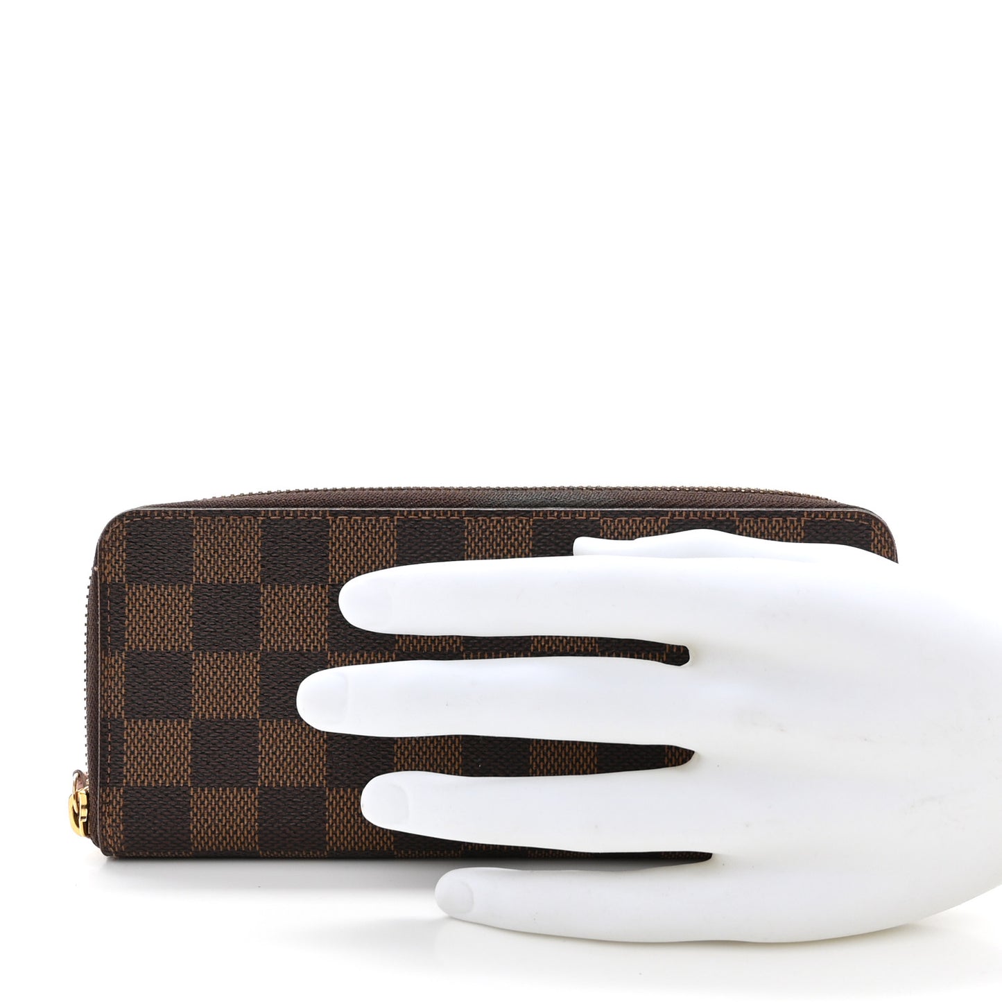 Damier Ebene Clemence Wallet Rose Ballerine