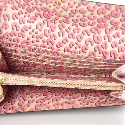 Louis Vuitton Monogram Leopard Sarah Wallet Blanc Corail 5 of 11
