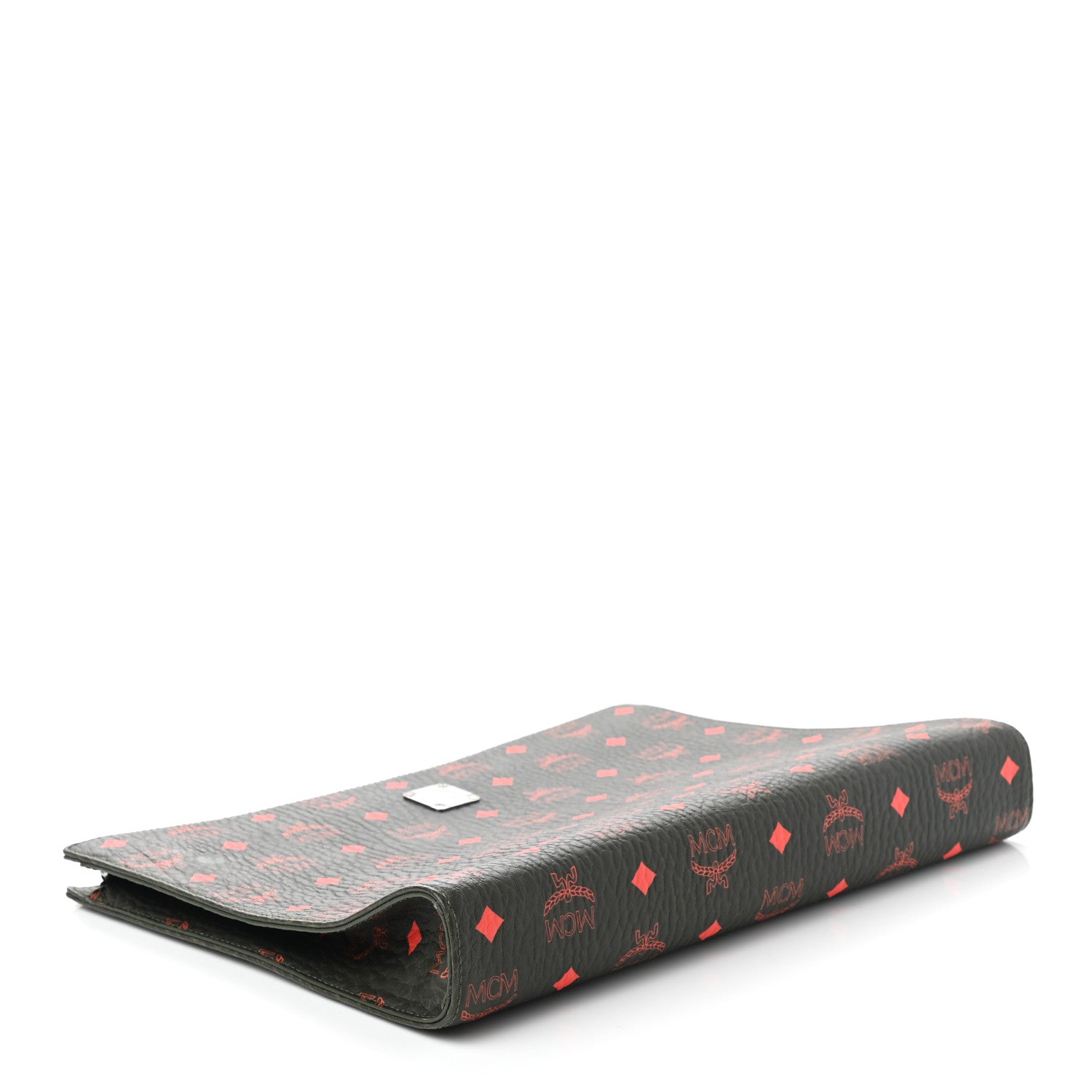 MCM Visetos Large Zip Pouch Winter Moss 4 of 7