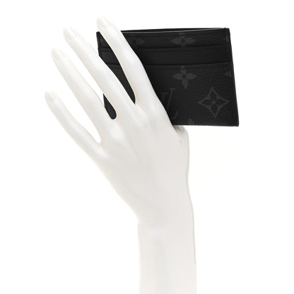 Louis Vuitton Monogram Eclipse Porte-Cartes Double Card Holder 2 of 7
