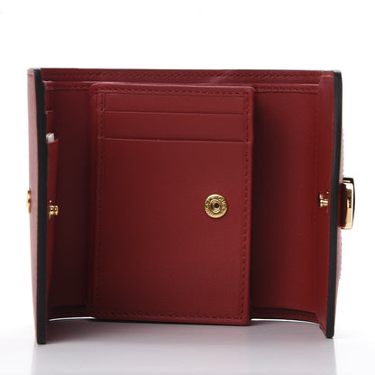 Gucci Calfskin Sylvie Wallet Hibiscus Red 4 of 9