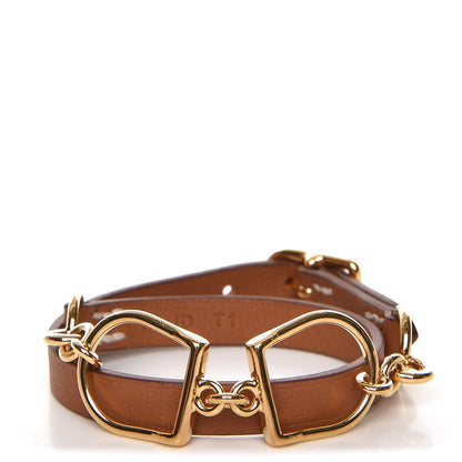 Hermes Swift Etrier Double Tour Bracelet Gold 1 of 5