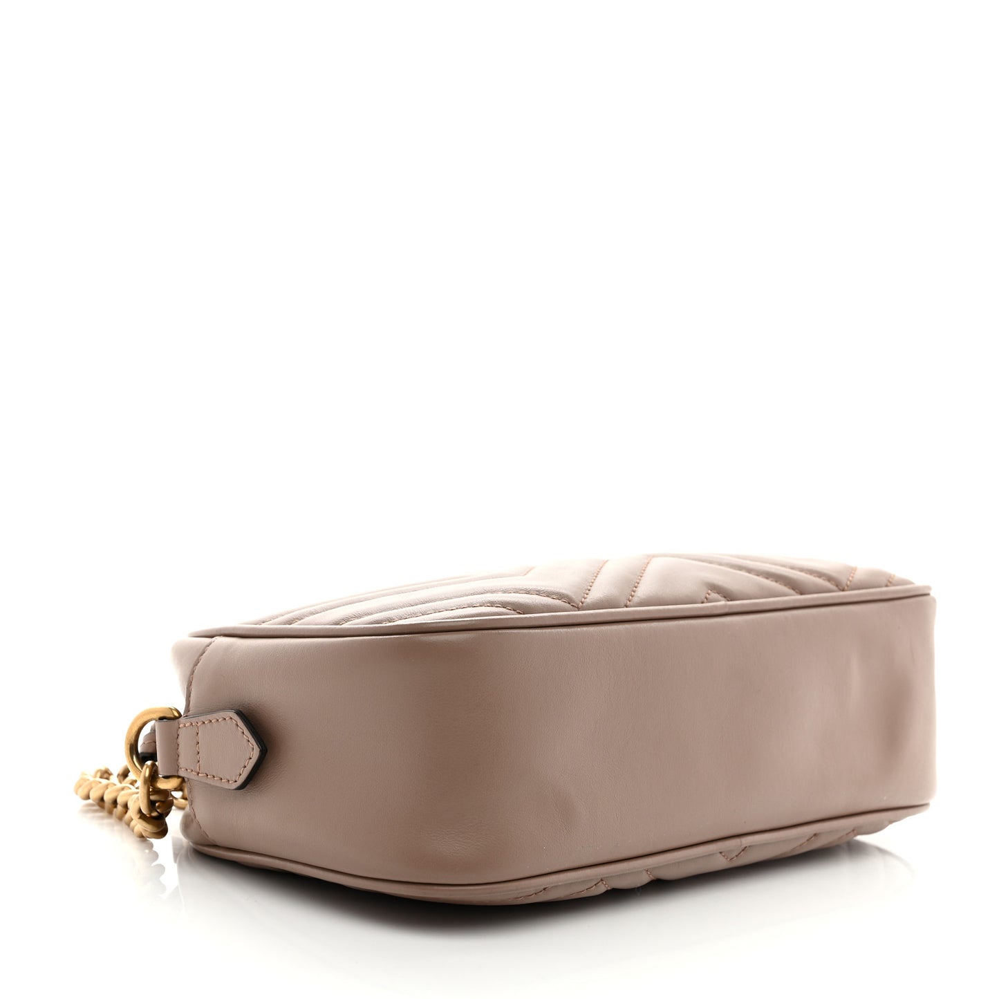 Calfskin Matelasse Small GG Marmont Chain Shoulder Bag Porcelain Rose