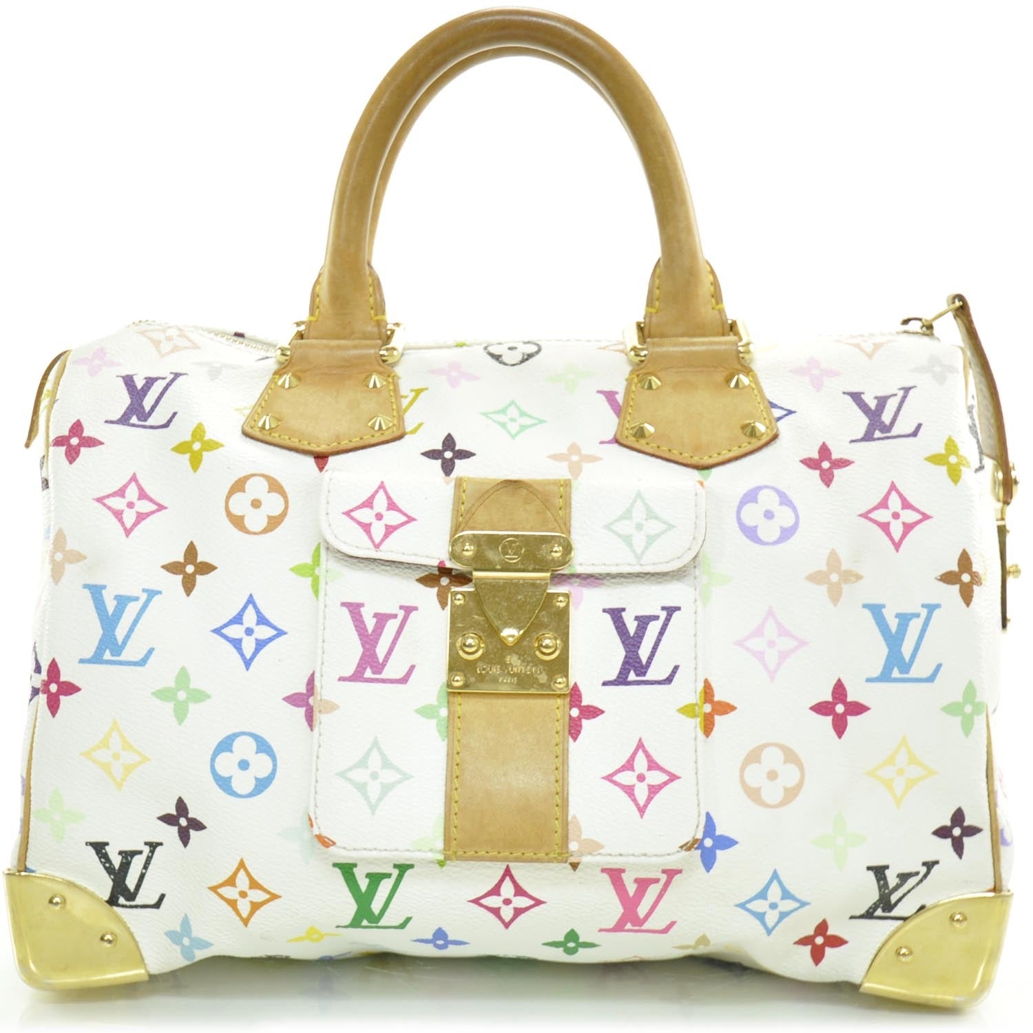 Louis Vuitton Monogram Multicolor Speedy 30 White 1 of 10