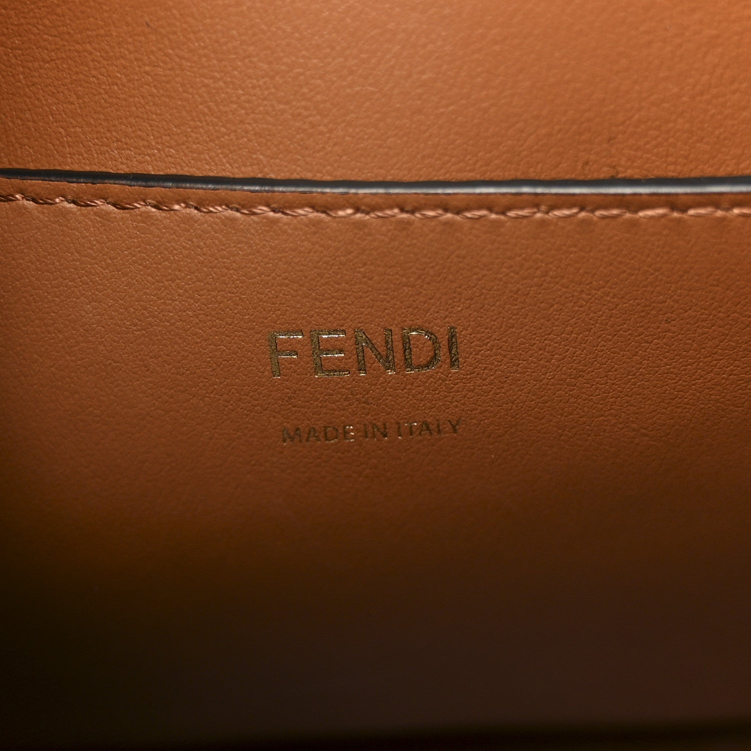 Fendi Vitello Grace F is Fendi Stamp Patch Perforated Small Mon Tresor Bucket Bag Black 6 of 12