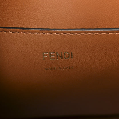 Fendi Vitello Grace F is Fendi Stamp Patch Perforated Small Mon Tresor Bucket Bag Black 6 of 12