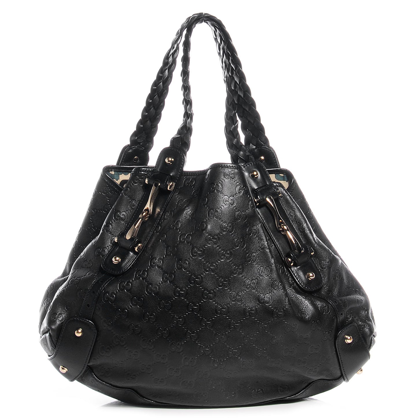 Guccissima Medium Pelham Shoulder Bag Black