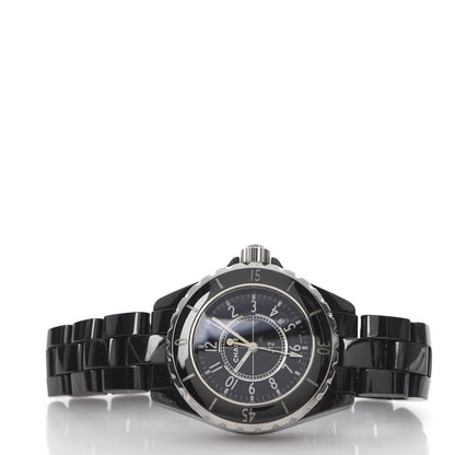 Chanel Stainless Steel Ceramic 33mm J12 Quartz Watch Black 3 of 6