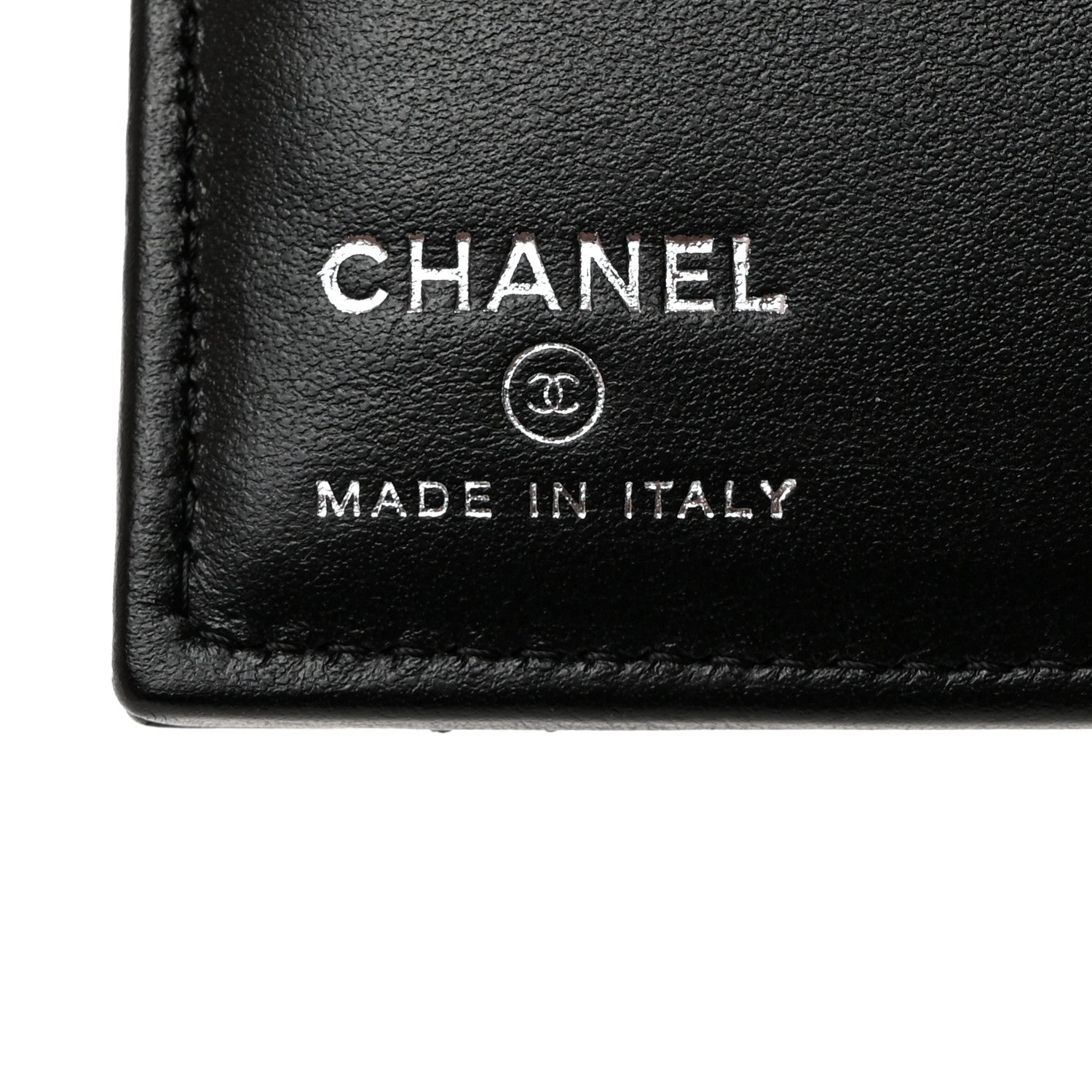Chanel Grained Calfskin Quilted passport Holder Wallet So Black 6 of 8