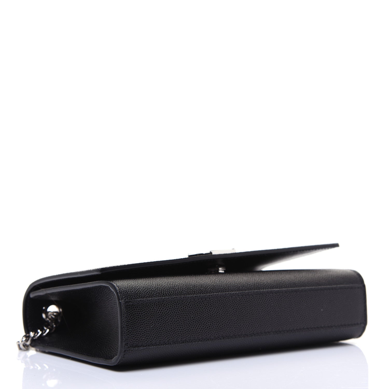 Saint Laurent Grain De Poudre Small Monogram Kate Satchel Black 4 of 12