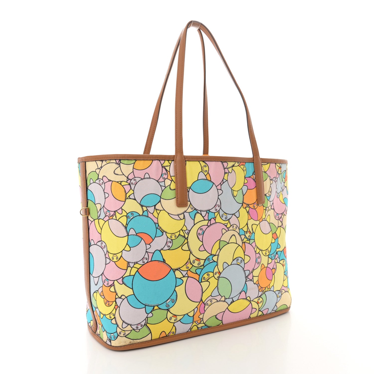 MCM X Eddie Kang Visetos Medium Reversible Shopper Tote Natural 5 of 23