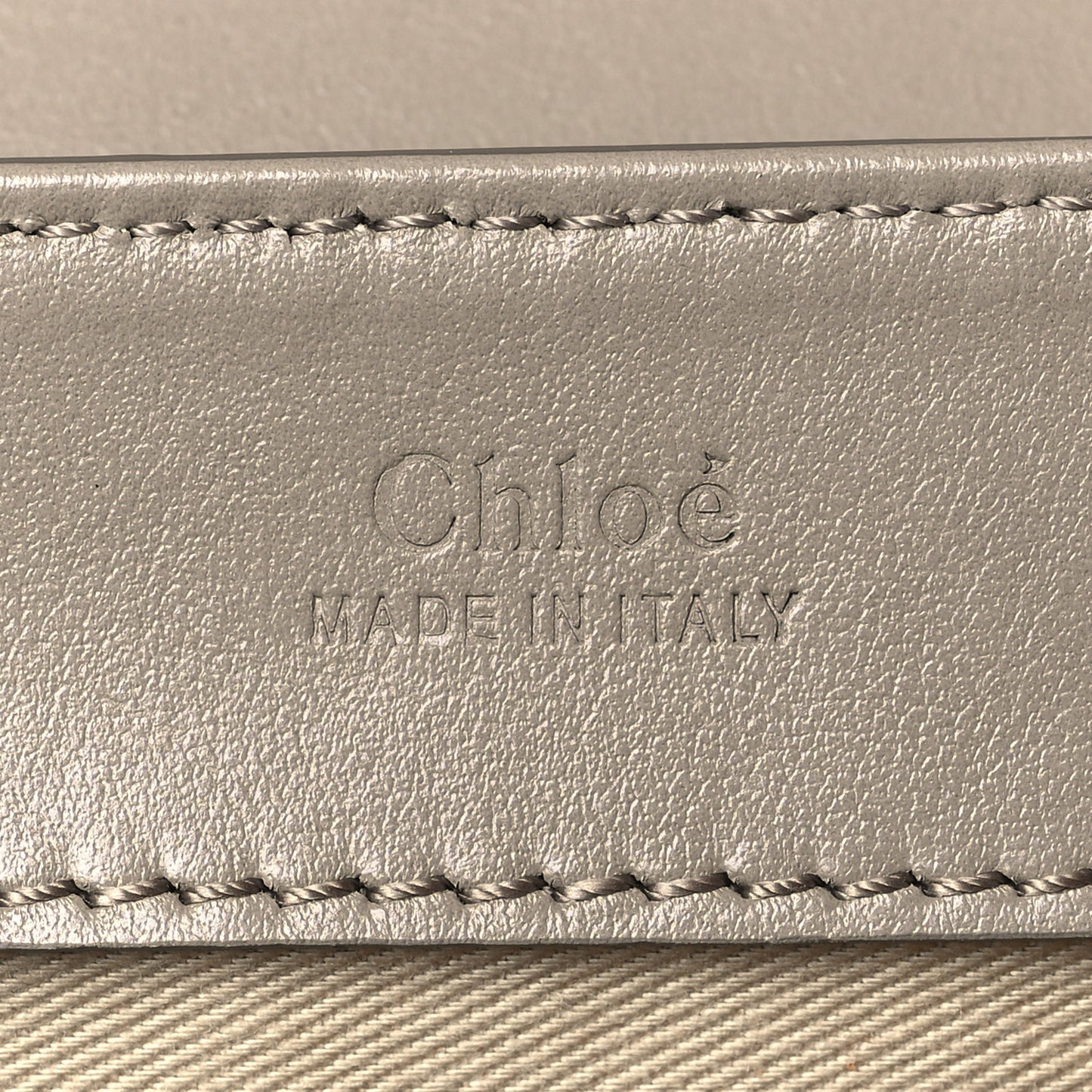Calfskin Small C Double Carry Motty Grey