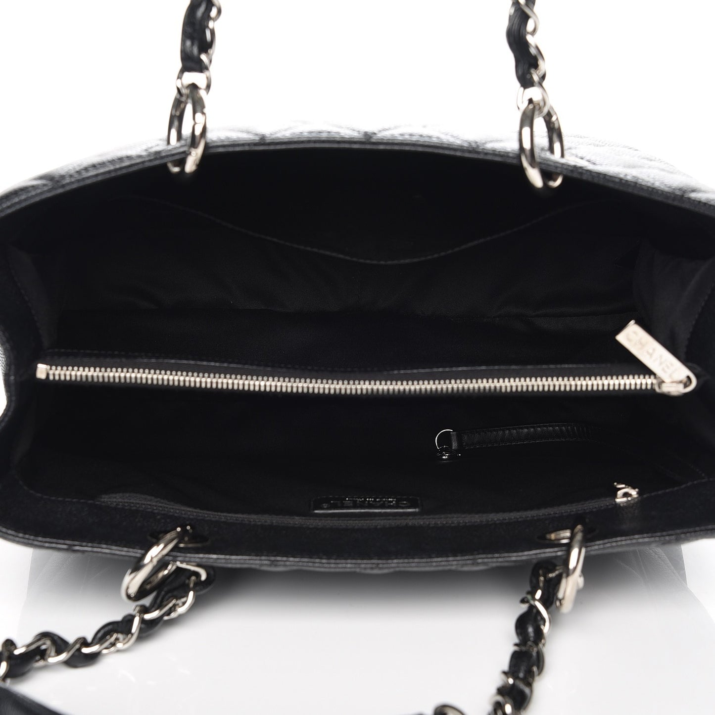 Caviar Quilted Grand Shopping Tote GST Black