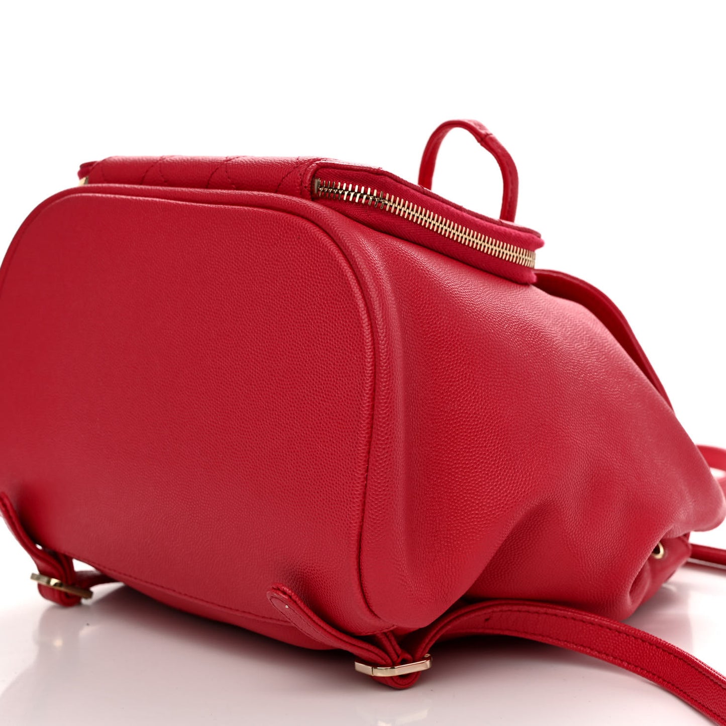 Caviar Quilted Business Affinity Backpack Dark Red