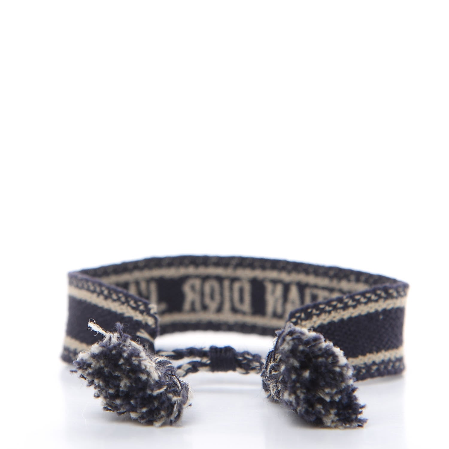 Christian Dior Woven Cotton J'Adior Friendship Bracelet Navy 3 of 3
