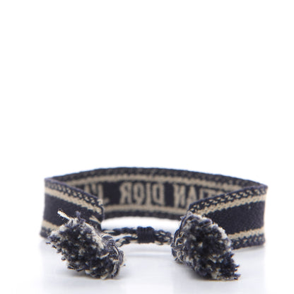 Christian Dior Woven Cotton J'Adior Friendship Bracelet Navy 3 of 3