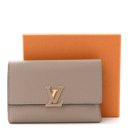 Louis Vuitton Taurillon Capucines Compact Wallet Galet 9 of 9