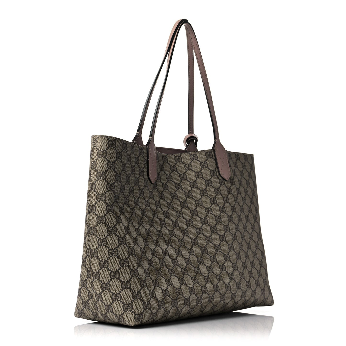 Calfskin GG Supreme Monogram Large Reversible Tote Dark Cipria