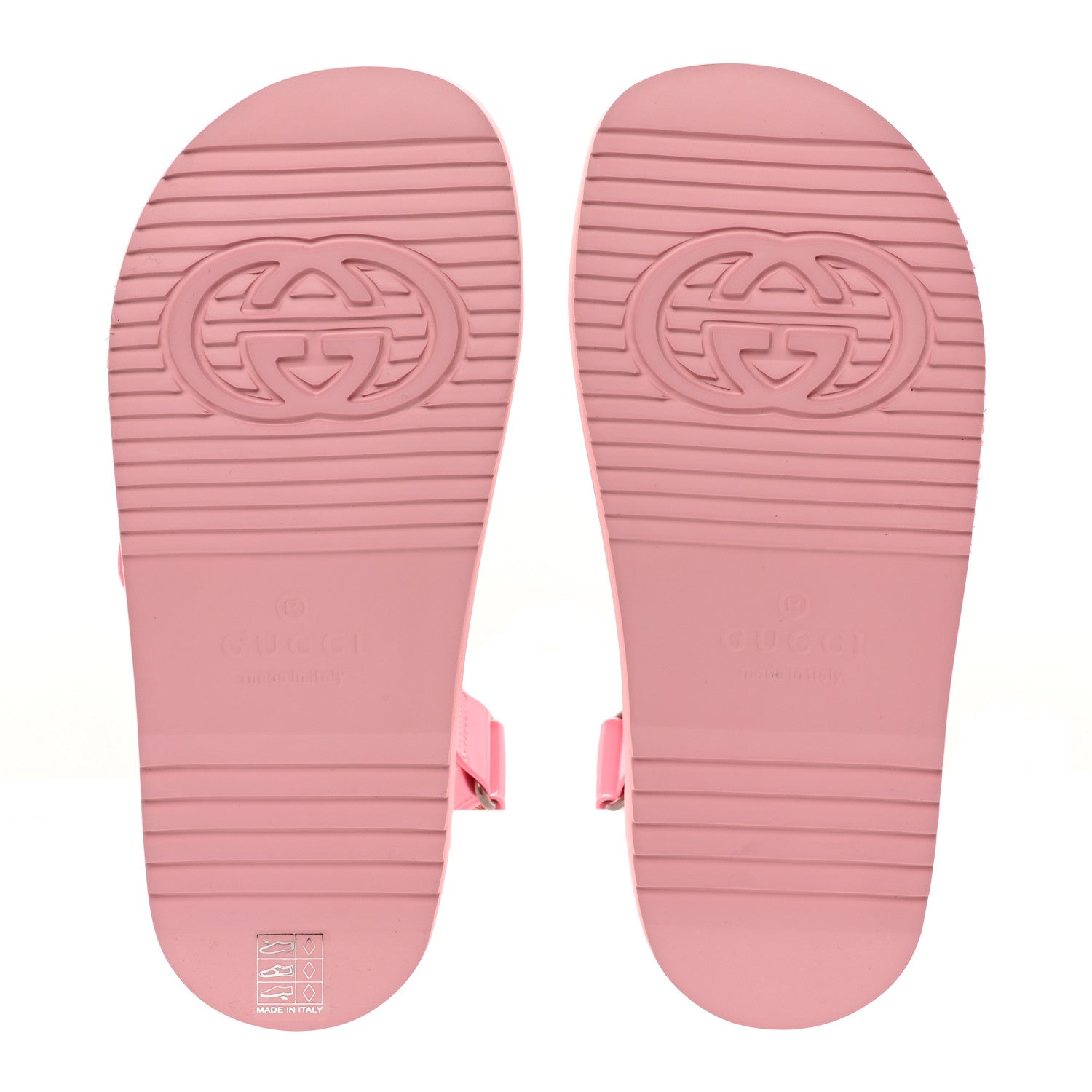 Gucci Rubber Mini Double G Womens Isla Dad Sandals 37 Wild Rose 5 of 11