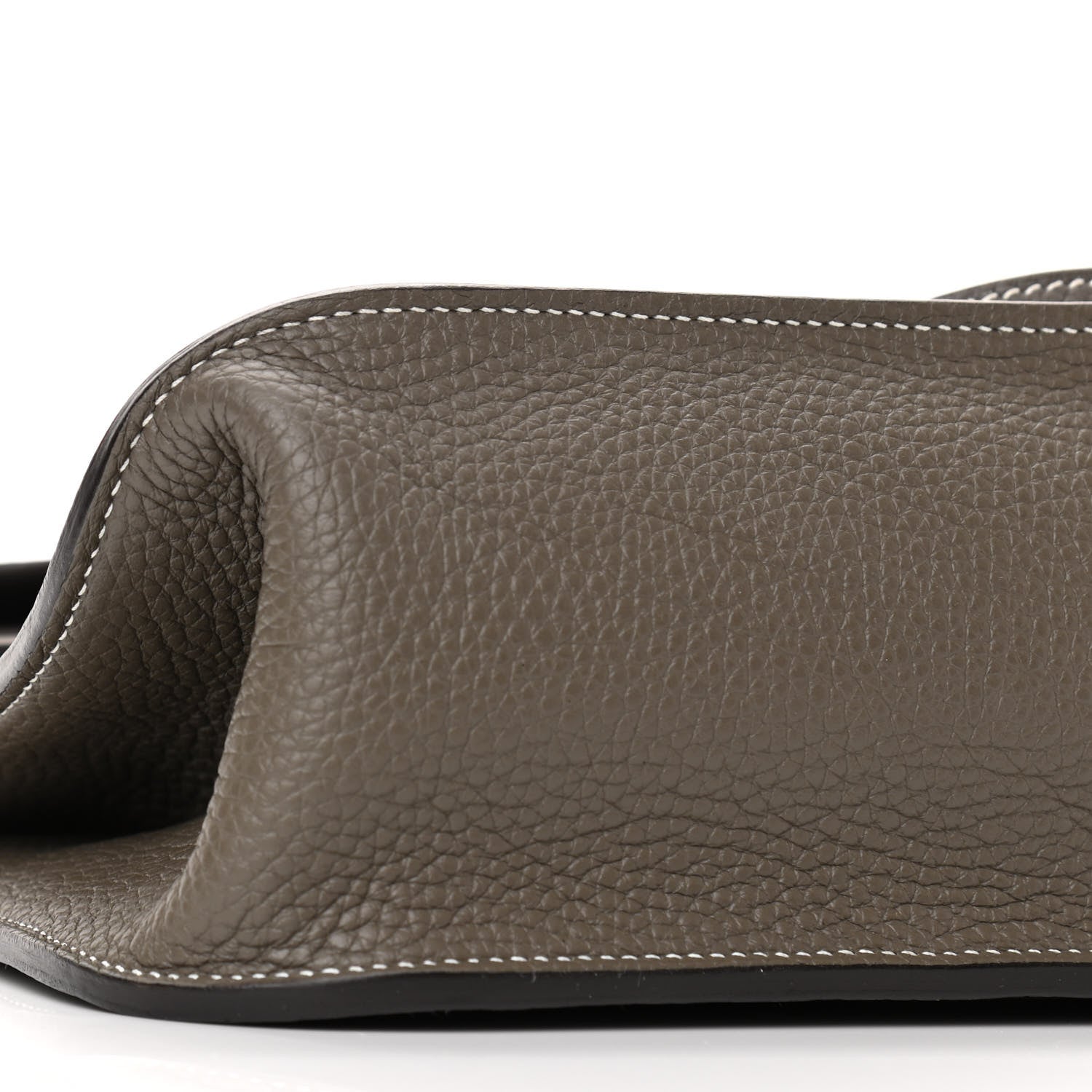 Hermes Taurillon Clemence Halzan 31 GM Etain 9 of 11
