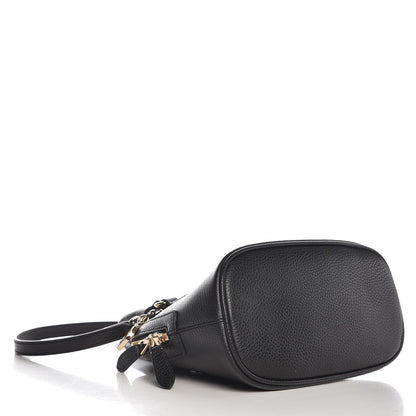 Gucci Dollar Calfskin Small GG Charm Dome Bag Black 4 of 7