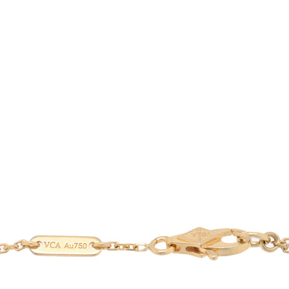 Van Cleef & Arpels 18K Yellow Gold Mother of Pearl Sweet Alhambra Butterfly Bracelet 3 of 3