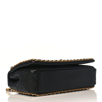 Chanel Caviar Quilted Never Ending Chain Flap Black 3 of 8