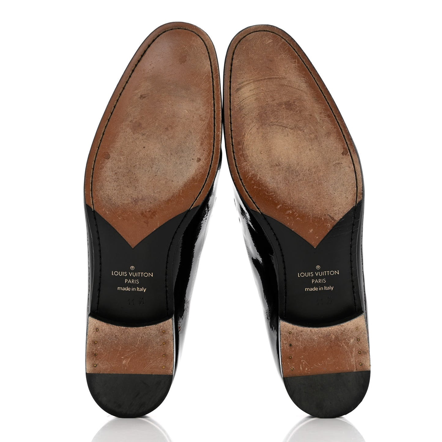 Patent Monogram Mens Club Loafers 11 Anthracite