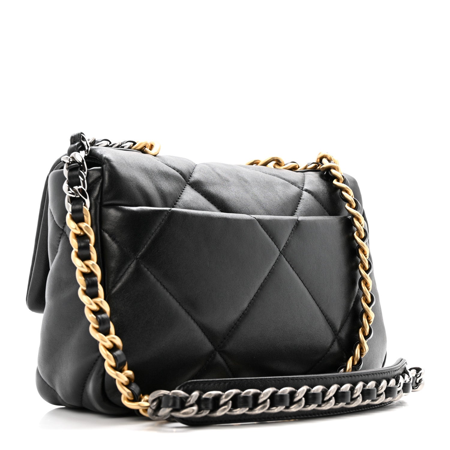 Chanel Lambskin Quilted Medium Chanel 19 Flap Black 3 of 11