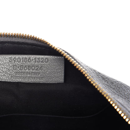 Balenciaga Chevre Gold Metallic Edge Hardware Pouch Gris Acier 9 of 10