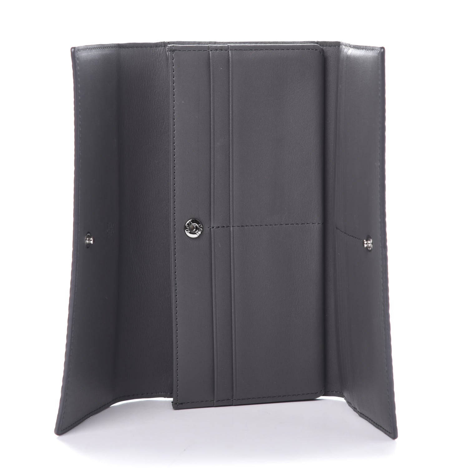 MCM Visetos Continental Flap Wallet Phantom Grey 5 of 8