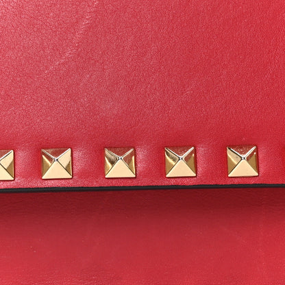 Valentino Garavani Vitello Rockstud Chain Flap Crossbody Bag Red 7 of 9