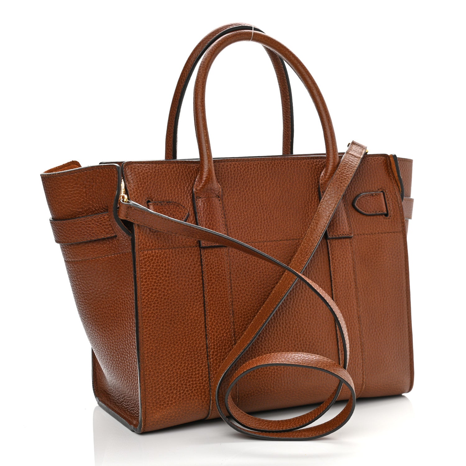 Mulberry Small Classic Grain Mini Zipped Bayswater Chestnut 3 of 16
